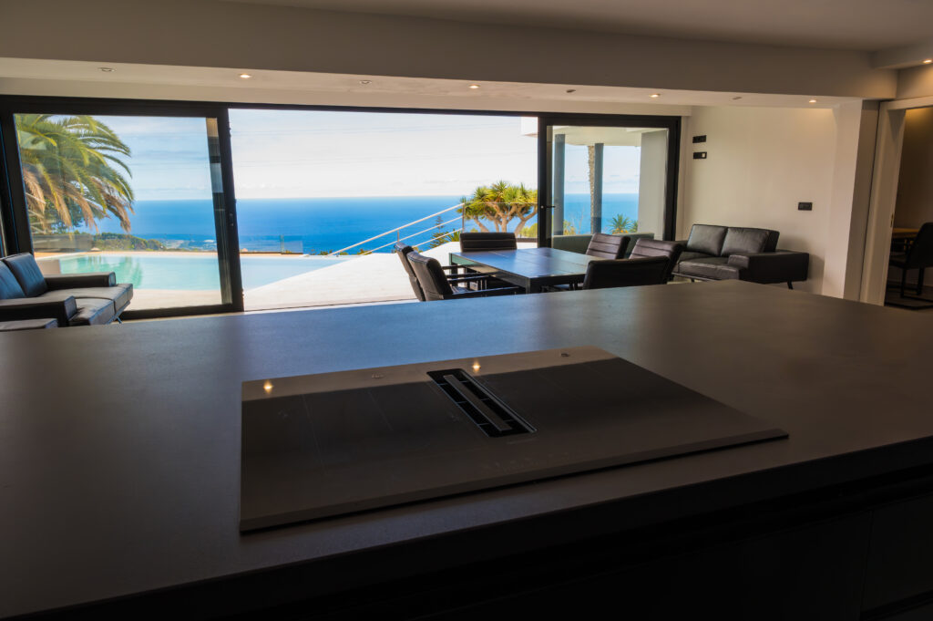 Living area with sea view